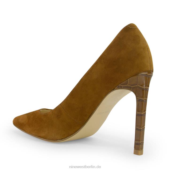 Nine West RR2J1319Spitze Pumps von Tatiana cognacfarbenes Wildleder