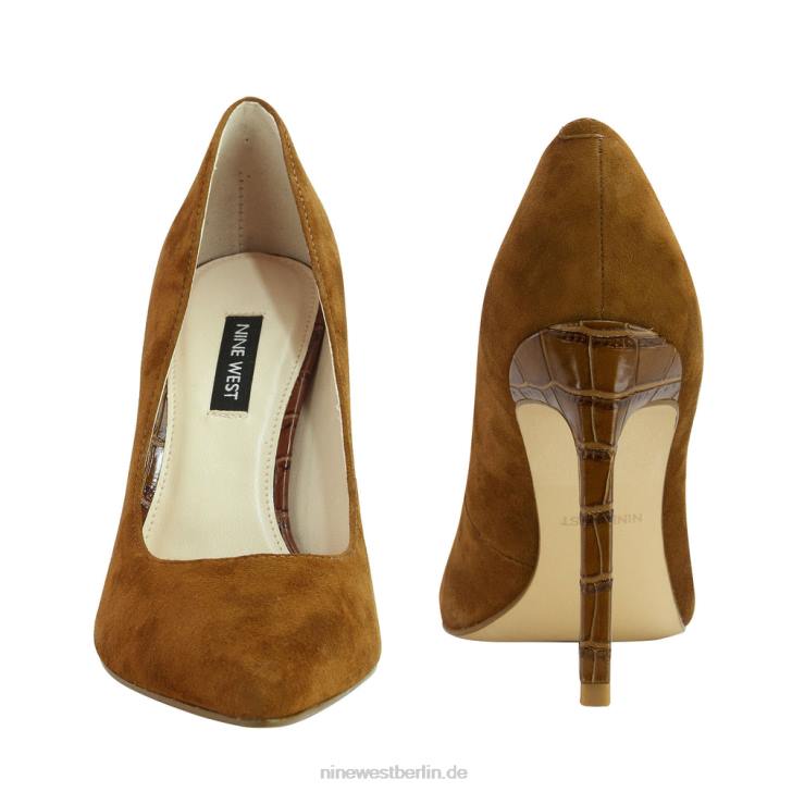 Nine West RR2J1319Spitze Pumps von Tatiana cognacfarbenes Wildleder
