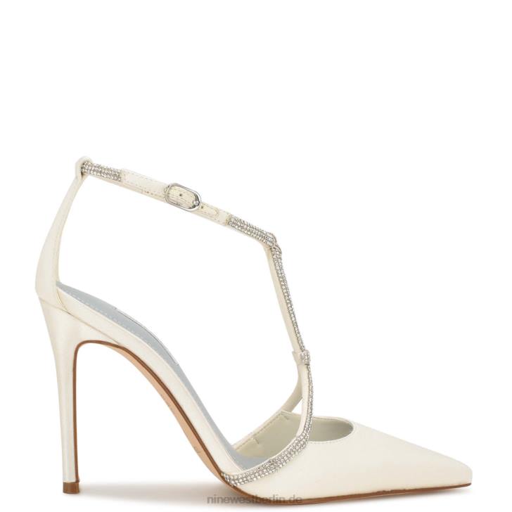 Nine West RR2J1350Spitze Pumps von Fabel Elfenbeinsatin