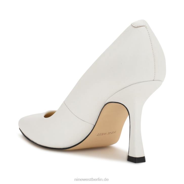 Nine West RR2J1191sortiert spitze Pumps weißes Leder