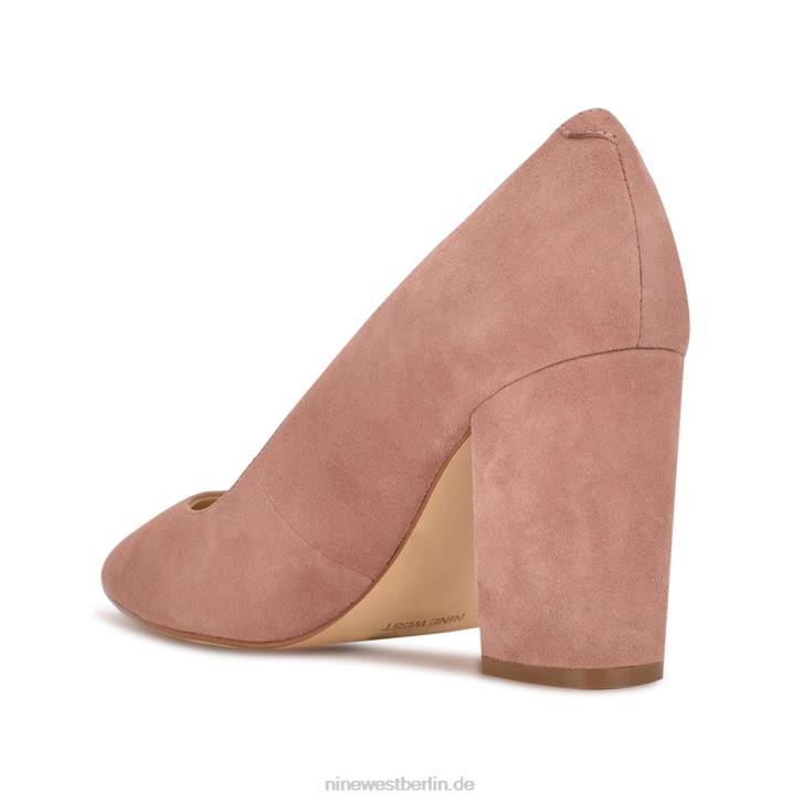 Nine West RR2J1225Cara Kleid-Pumps helles rostfarbenes Wildleder