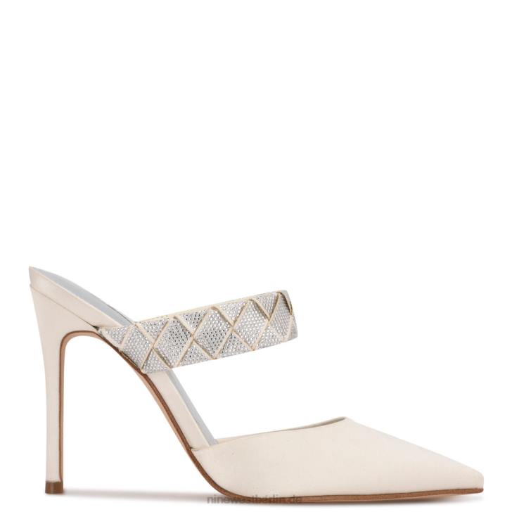 Nine West RR2J1416Spitze Pumps von Fresah weißer Satin