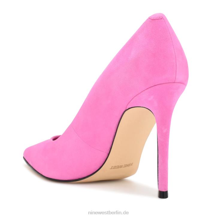 Nine West RR2J1584Frische Pumps mit spitzer Zehenpartie Magentafarbenes Wildleder