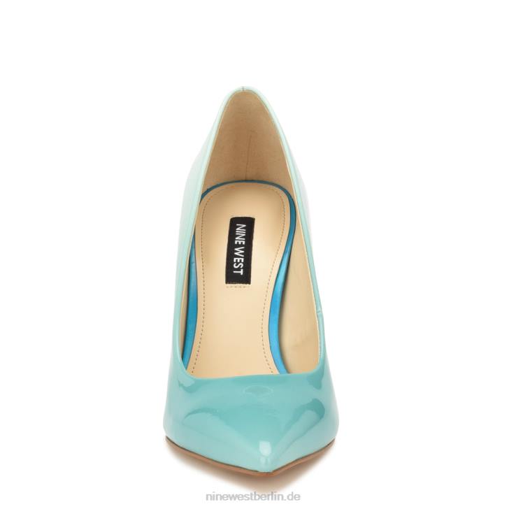 Nine West RR2J1592Frische Pumps mit spitzer Zehenpartie blaues Ombre-Patent