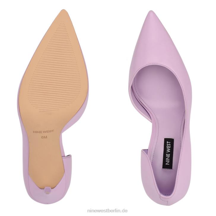 Nine West RR2J1613Spitze Pumps von Folowe d\'Orsay dunkellila Leder