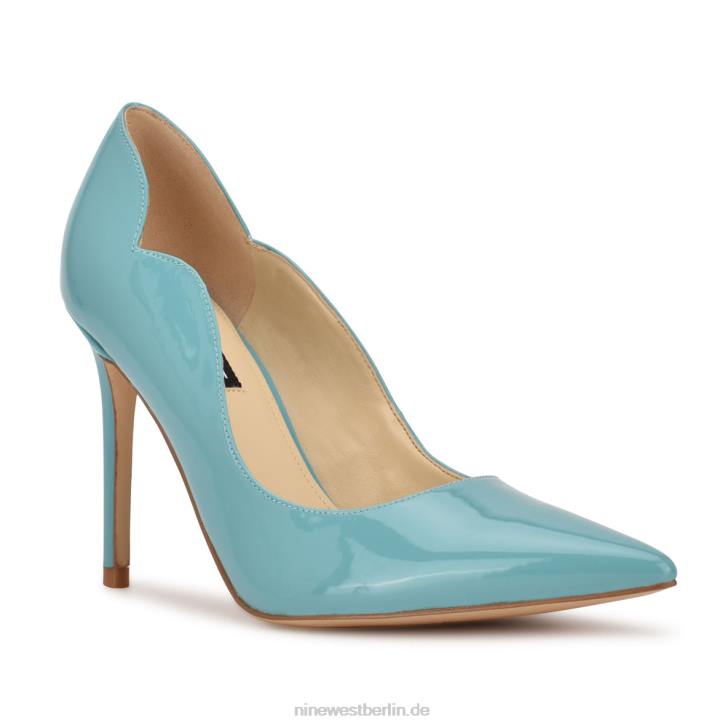 Nine West RR2J1617Foxy-Pumps mit spitzer Zehenpartie Vintage-Blau