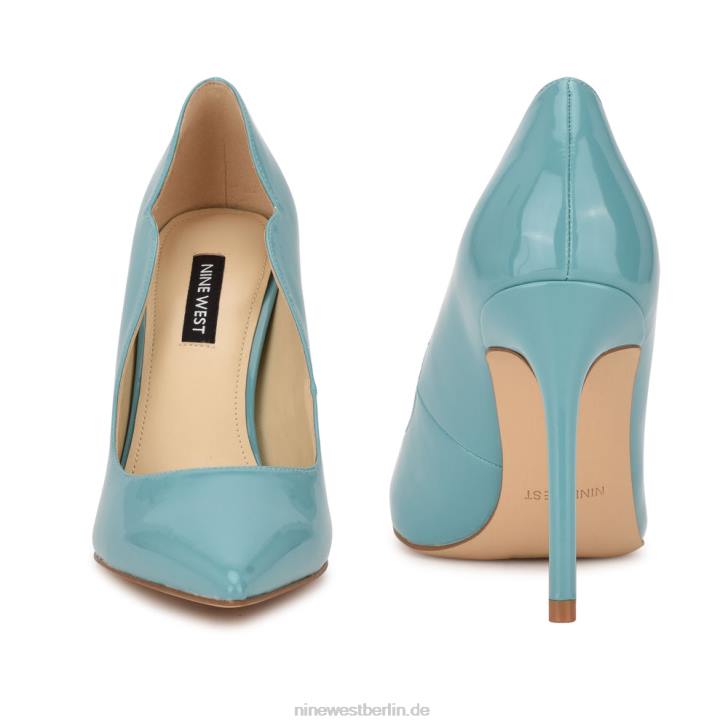 Nine West RR2J1617Foxy-Pumps mit spitzer Zehenpartie Vintage-Blau
