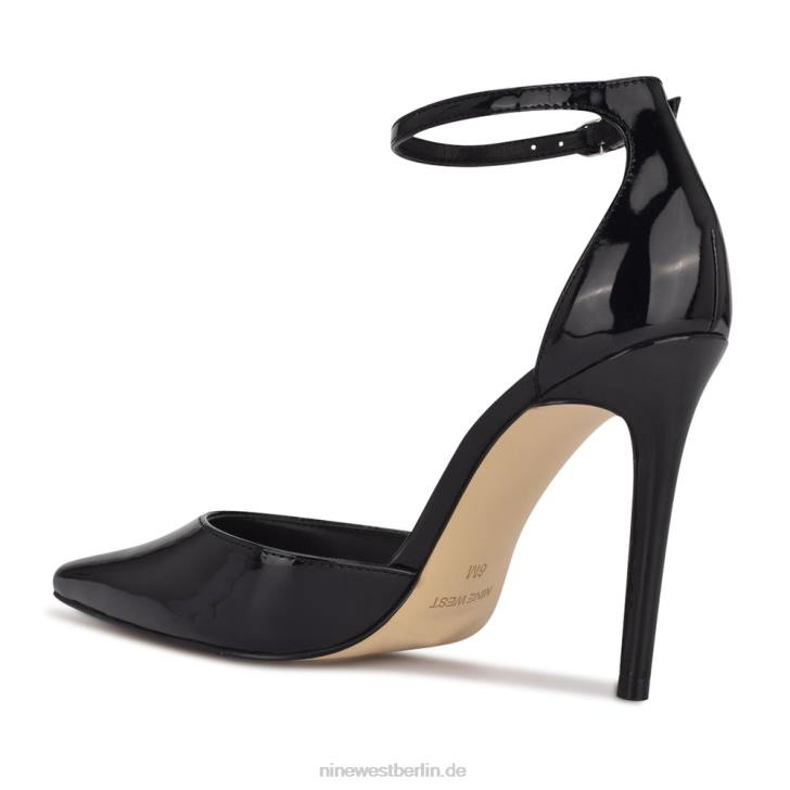 Nine West RR2J1650Faiz Pumps mit spitzer Zehenpartie und Knöchelriemen