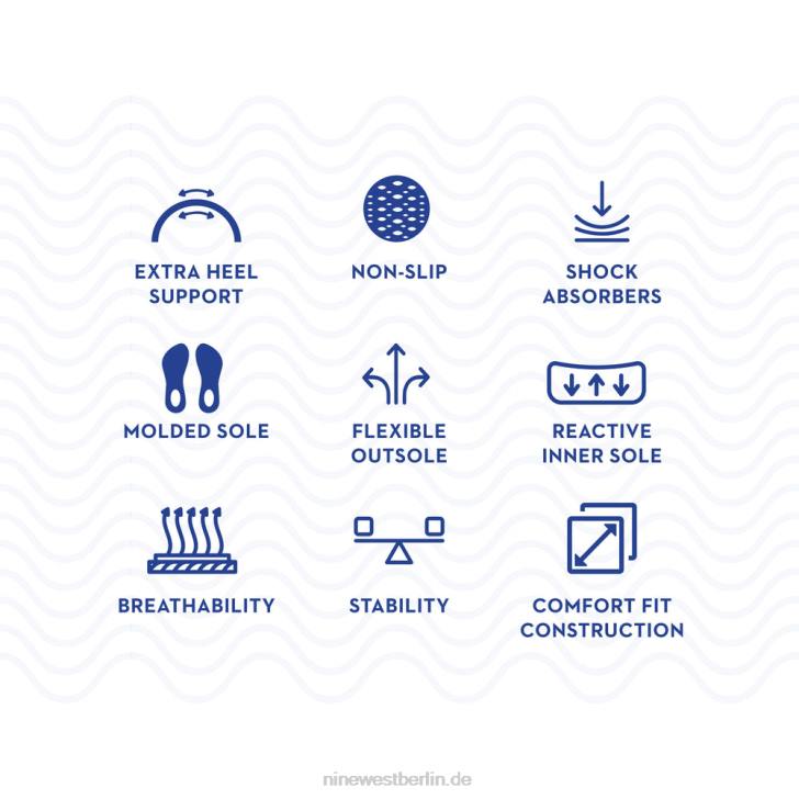 Nine West RR2J2374Fünfte 9x9-Pumps mit spitzer Zehenpartie schwarzes Leder