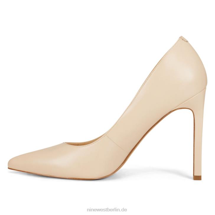 Nine West RR2J2402Spitze Pumps von Tatiana Elfenbeinfarbenes Leder