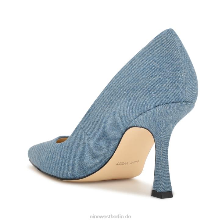 Nine West RR2J869sortiert spitze Pumps blauer Jeansstoff