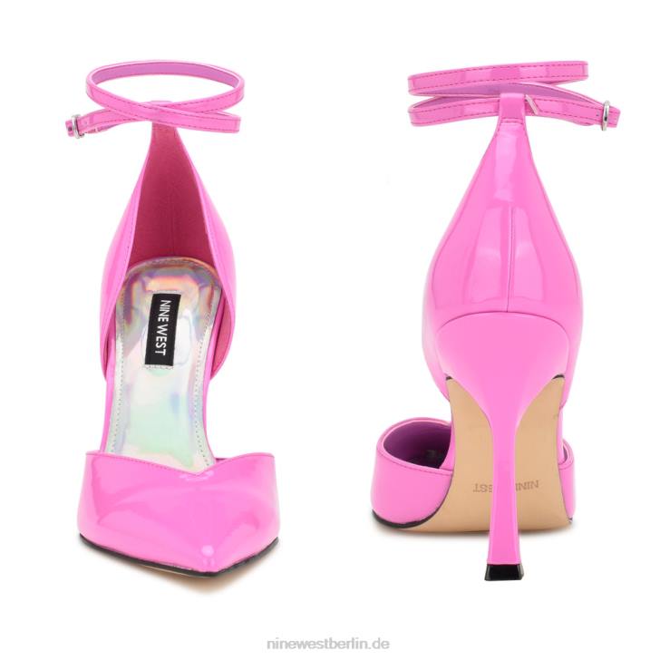 Nine West RR2J900Frends D\'Orsay-Pumps mit Knöchelriemen rosa Lack