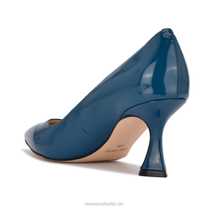 Nine West RR2J954funktionierende Pumps mit spitzer Zehenpartie Blaugrünes Patent