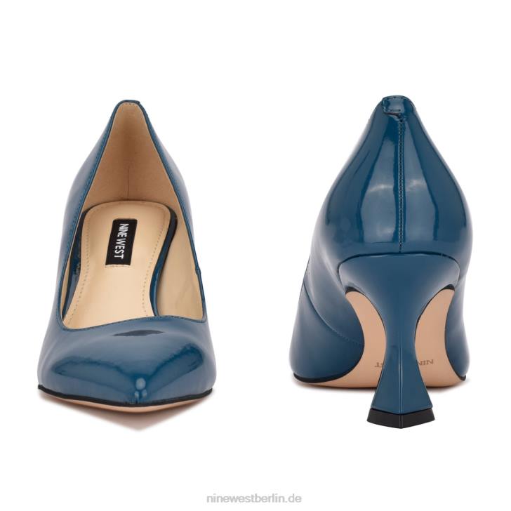 Nine West RR2J954funktionierende Pumps mit spitzer Zehenpartie Blaugrünes Patent
