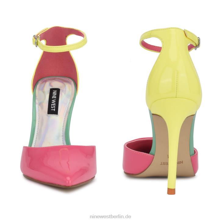 Nine West RR2J977Faiz Pumps mit spitzer Zehenpartie und Knöchelriemen