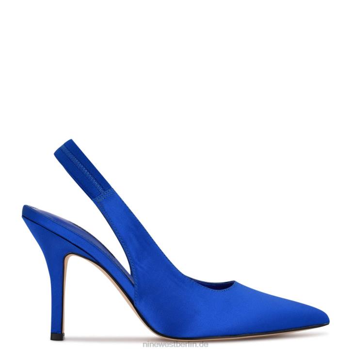Nine West RR2J960Ciser Slingback-Pumps blauer Satin