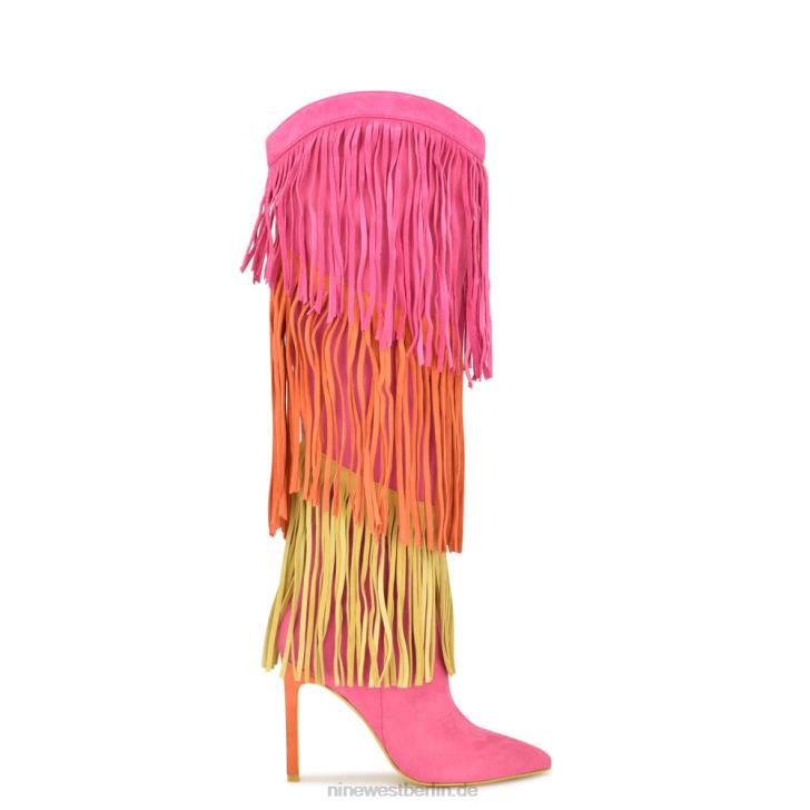 rosa/orange/gelbes Wildleder