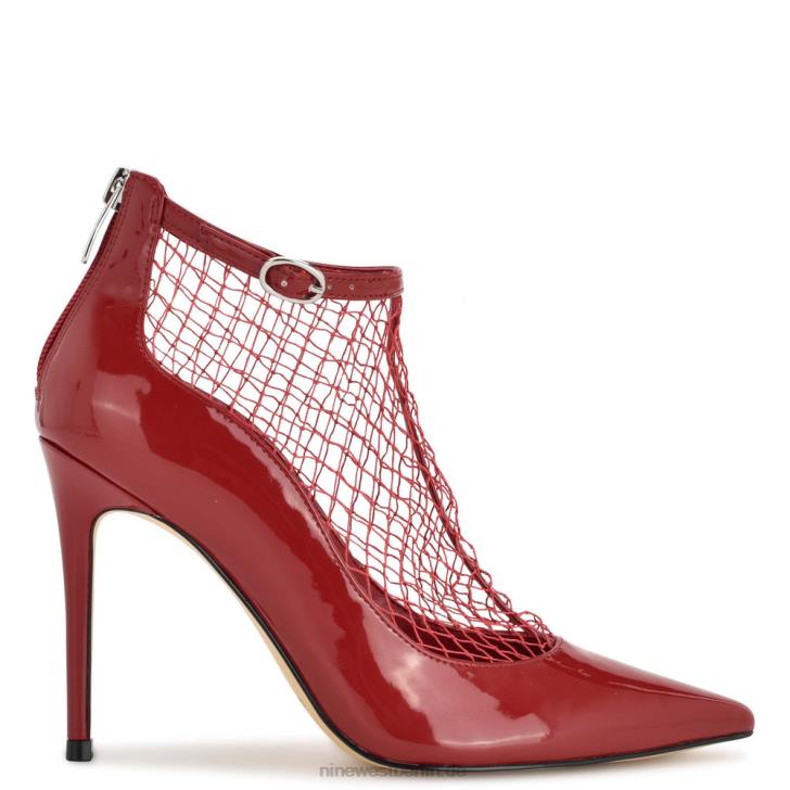 rotes Lackleder/Mesh