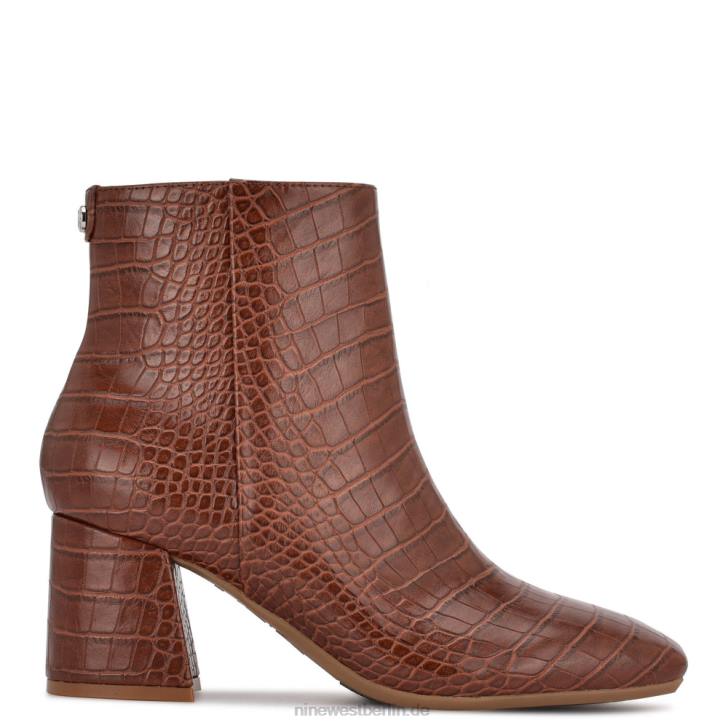 Nine West RR2J2905Viviy 9x9 Stiefeletten mit Absatz braunes Kroko