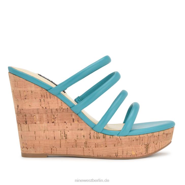 Nine West RR2J664Haloway Espadrille-Keilsandalen blaugrün