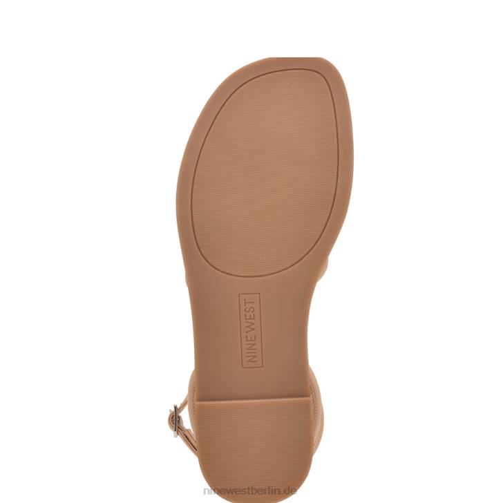 Nine West RR2J1069Flache Sandalen mit Knöchelriemen und Knöchelriemen warmes Rouge