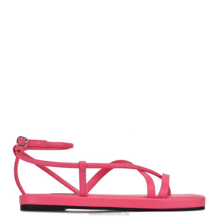 Nine West RR2J117Waren flache Riemchensandalen Wow, rosa