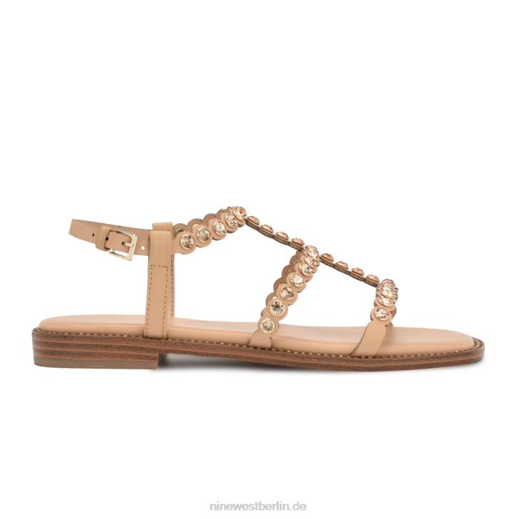Nine West RR2J9Emely flache Sandalen leicht natürlich