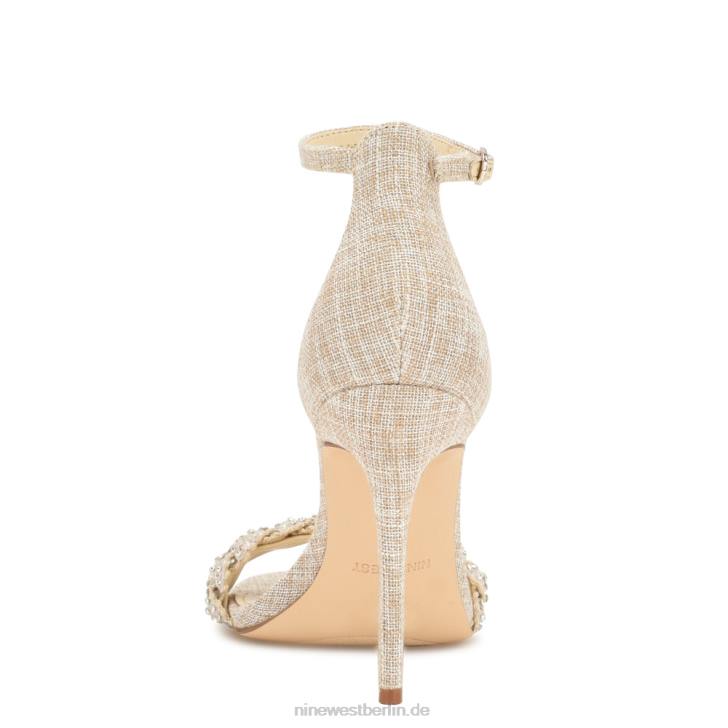 Nine West RR2J138Morelov-Sandalen mit Absatz natürlicher Kristall