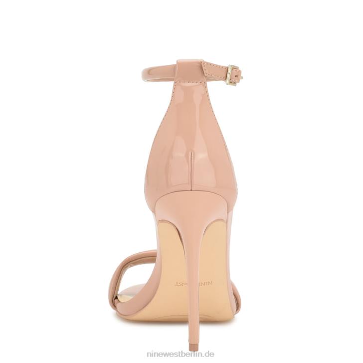 Nine West RR2J212Teeya-Sandalen mit Knöchelriemen kaum nacktes Patent