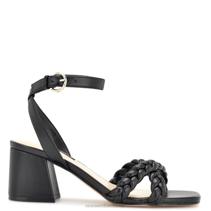 Nine West RR2J299Gracann-Sandalen mit Blockabsatz Schwarz