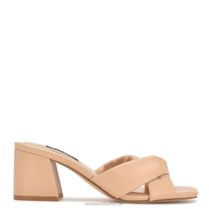 Nine West RR2J327Pantoletten mit Raffung warmes Rouge