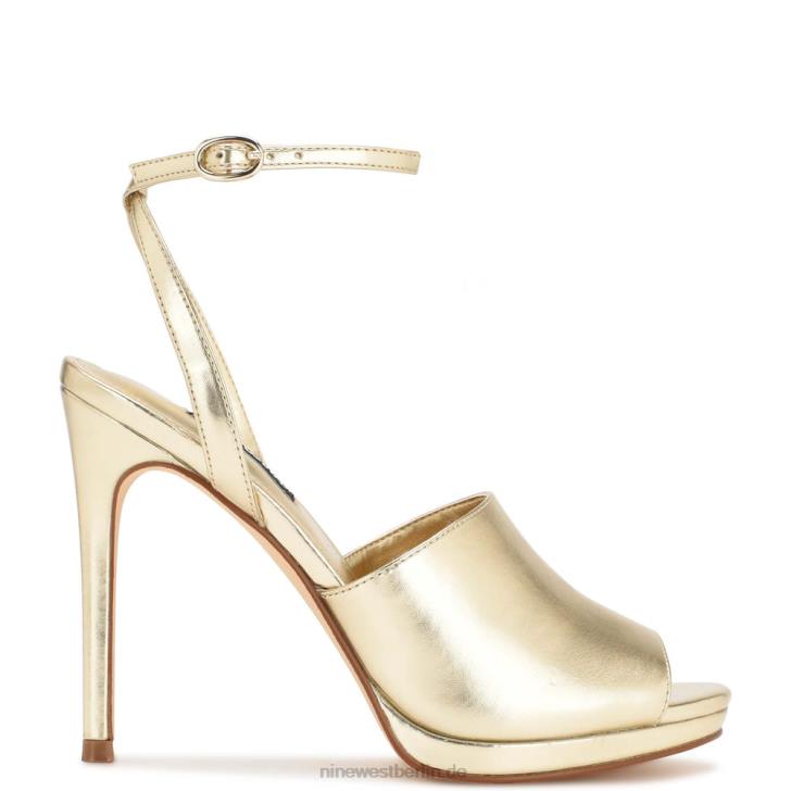 Nine West RR2J358Limbery Anke-Riemensandalen Platin