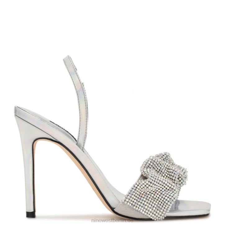 Nine West RR2J420Taray-Sandalen mit Absatz silbern irisierend