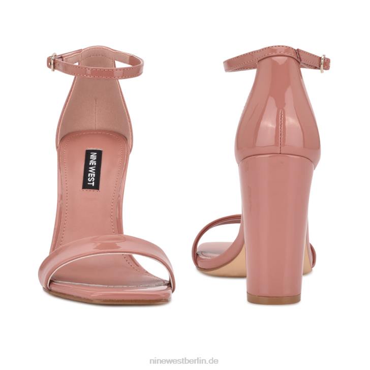 Nine West RR2J490Marrie-Sandalen mit Knöchelriemen dunkles Rouge-Lack