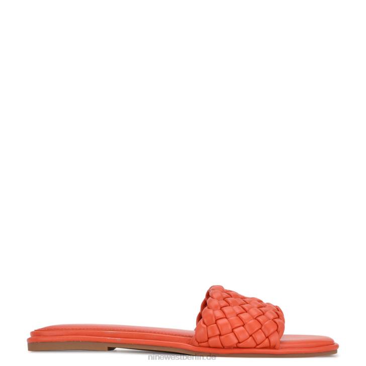 Nine West RR2J1054Ohhi flache Slide-Sandalen Blutorange