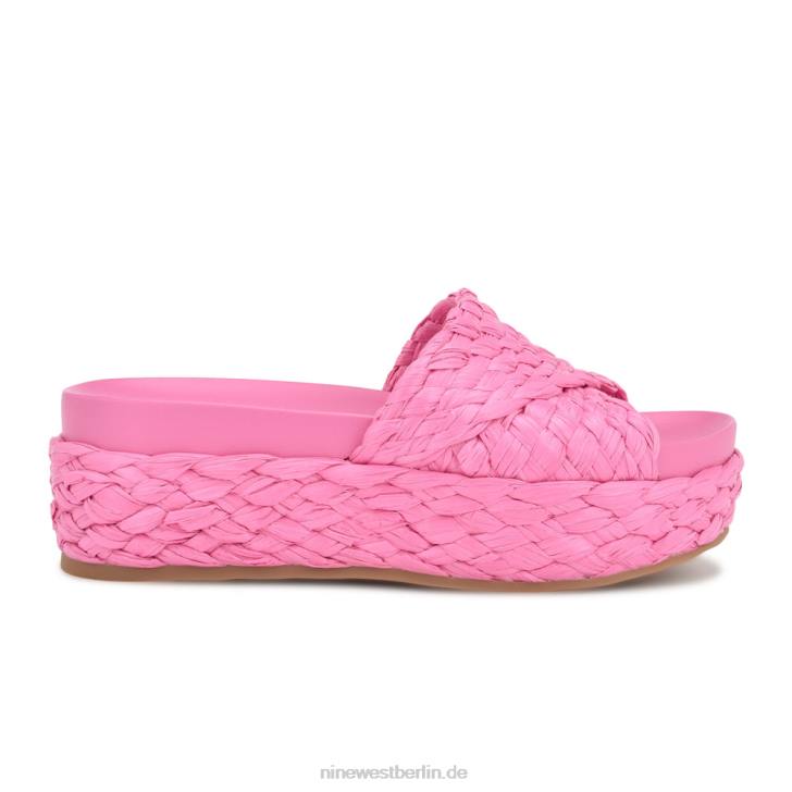 Nine West RR2J646Canni Espadrille-Slide-Sandalen rosa Bast