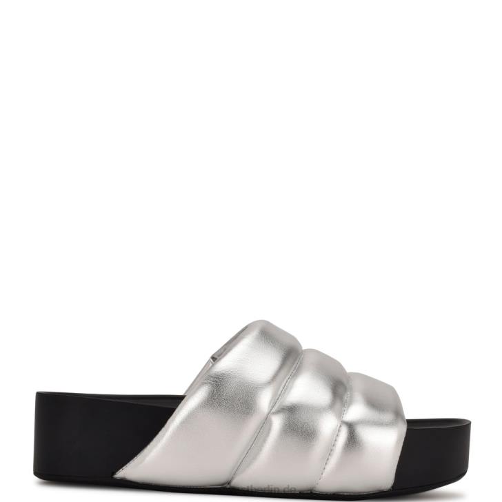 Nine West RR2J717Sants Plateau-Slide-Sandalen