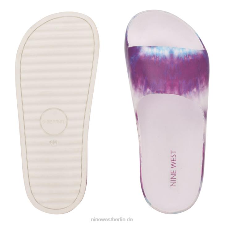 Nine West RR2J986Slide-Sandalen mit Plateausohle für den Pool