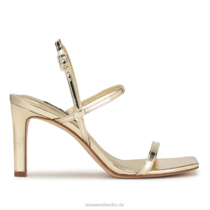 Nine West RR2J163Olah Slingback-Sandalen mit Absatz Platin