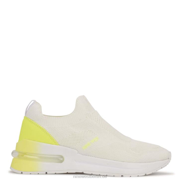 Nine West RR2J1067foto Slip-on-Sneaker weißer Limettenstrick