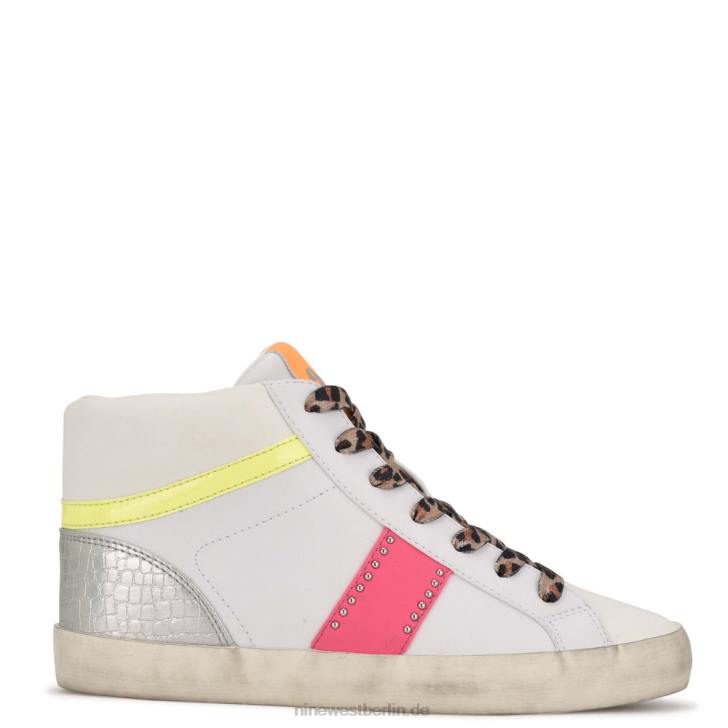 Nine West RR2J2910Stunnah High-Top-Sneaker weißes Neon-Multi