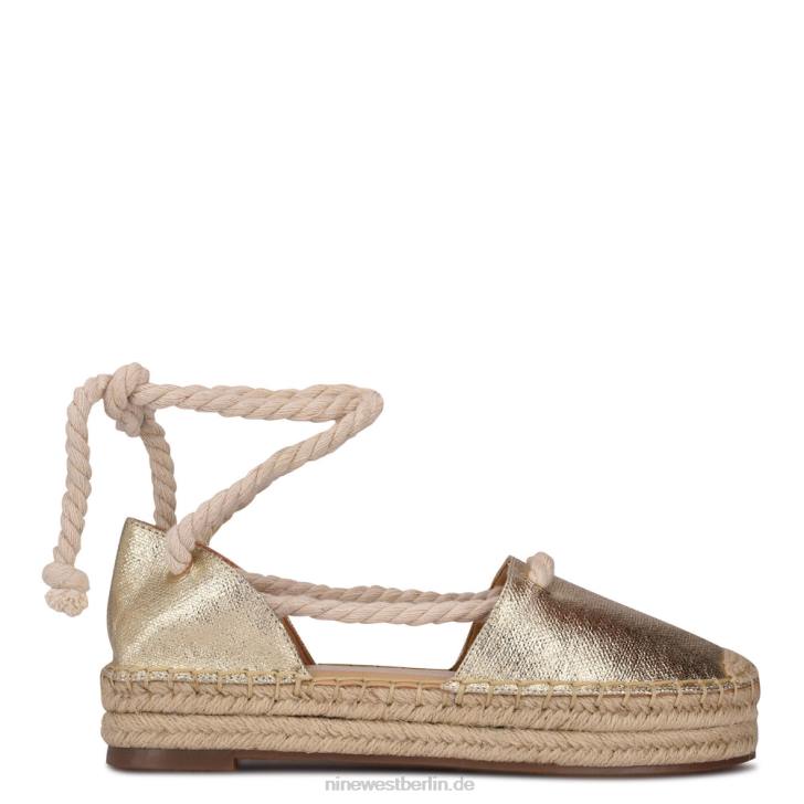 Nine West RR2J2326Meaks Knöchelwickel-Espadrille-Flats