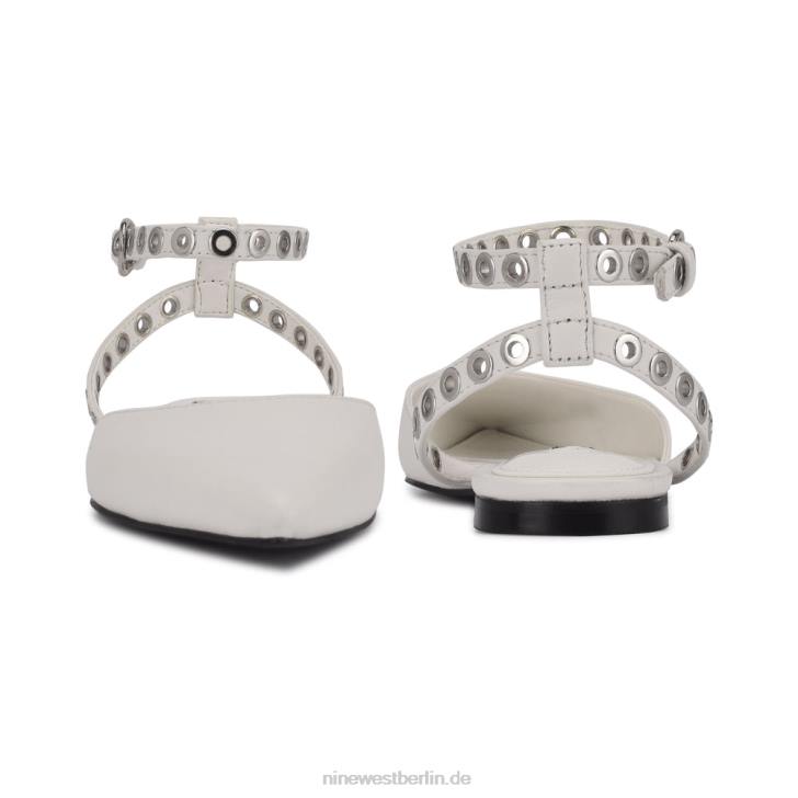 Nine West RR2J2342Brez flache Schuhe mit Knöchelriemen und spitzer Zehenpartie