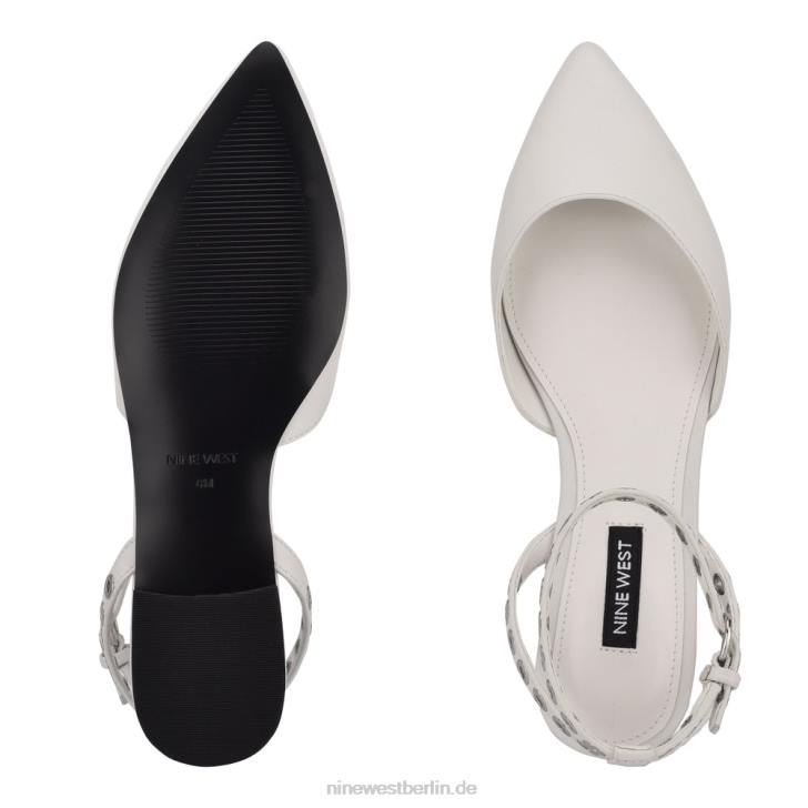 Nine West RR2J2342Brez flache Schuhe mit Knöchelriemen und spitzer Zehenpartie