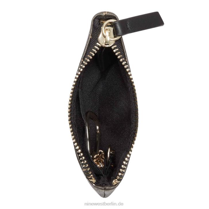 Nine West RR2J2850Lawson Schlüsselanhänger-Reißverschlussbeutel Braun schwarz