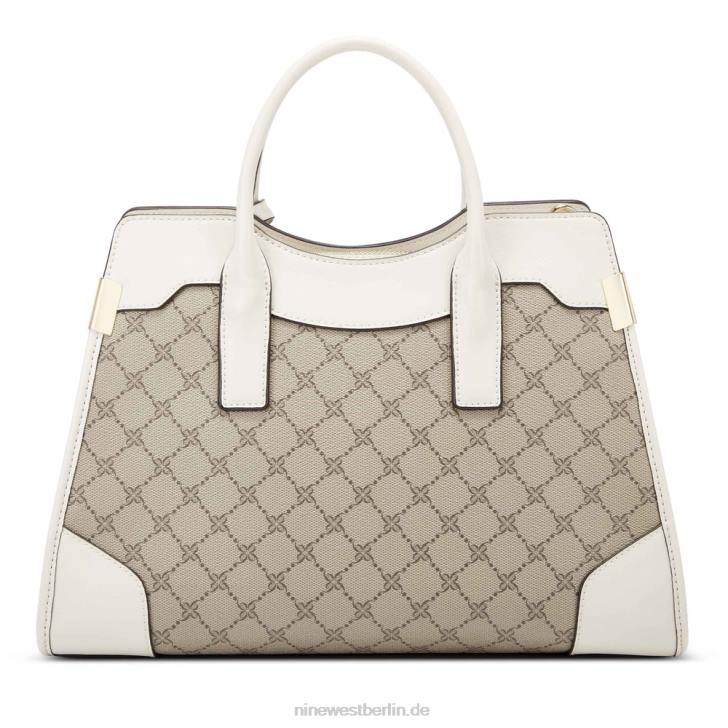 Nine West RR2J2799Branwen Jet-Set-Umhängetasche Beiges Logo/Milch