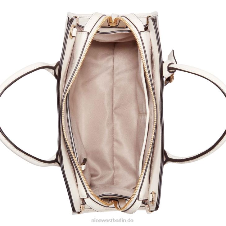 Nine West RR2J2799Branwen Jet-Set-Umhängetasche Beiges Logo/Milch