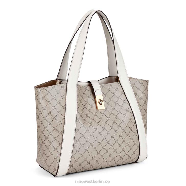 Nine West RR2J2125eher 2 in 1 Tasche Beiges Logo/Milch