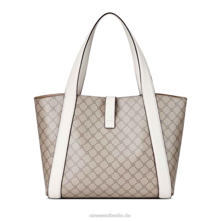 Nine West RR2J2125eher 2 in 1 Tasche Beiges Logo/Milch
