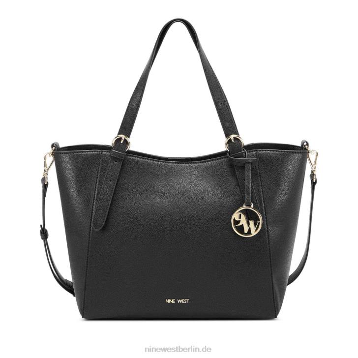 Nine West RR2J2694Kylee mittelgroße Trap-Tasche Schwarz